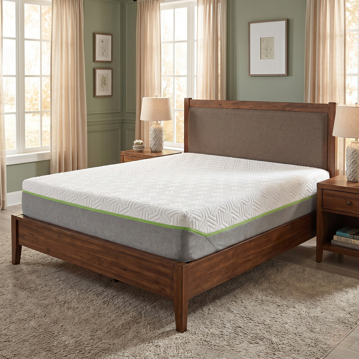 TEMPUR Hybrid Elite Medium Firmness Tension Hypoallergenic Memory Foam Mattress - King – view 2