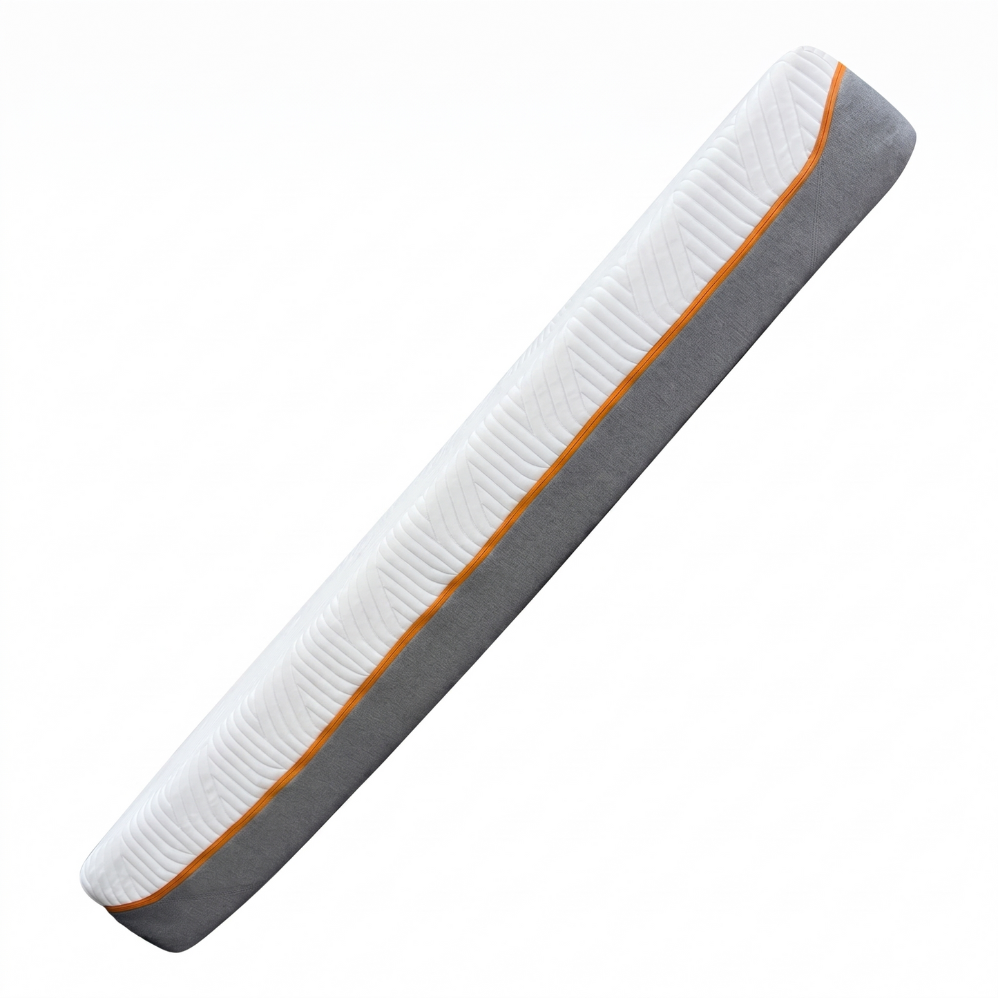 Side view of the King Size mattress, showcasing the clean, white aesthetic and the high-quality finish of the side panels.