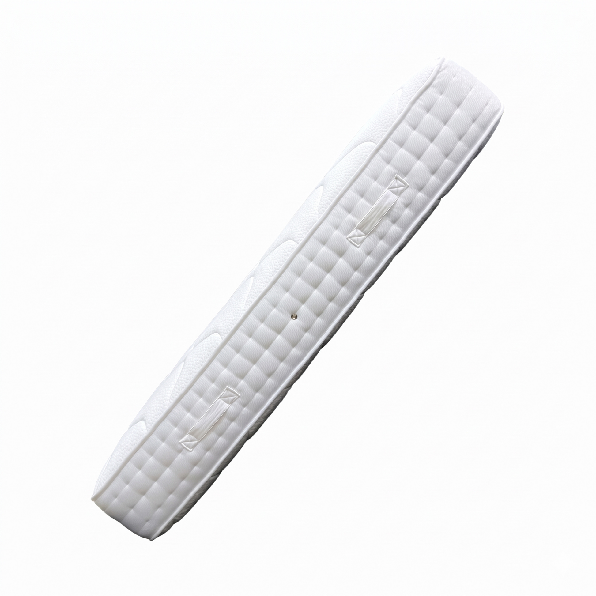 side view of the 4ft small double mattress, showcasing the depth of the mattress and the textured finish of the sleeping surface.