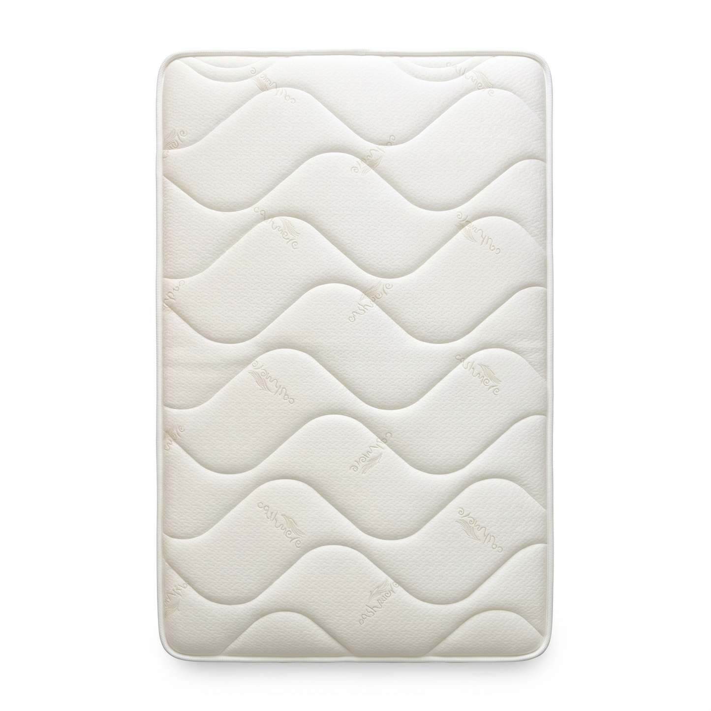 Front view of the Sleep Story Deluxe Firm Small Double Mattress, featuring a premium white quilted cover and deep-sided support walls.