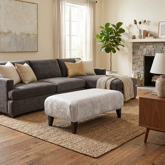 ‘Aura' Kenzo Cream Dw Footstool