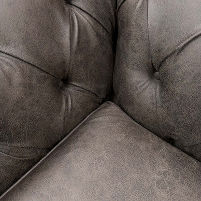 'Ranger' Grey Endurance Fabric Manual Recliner Armchairs - Set of 2