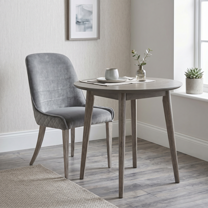 'Dolce' Grey Velvet Dining Chair