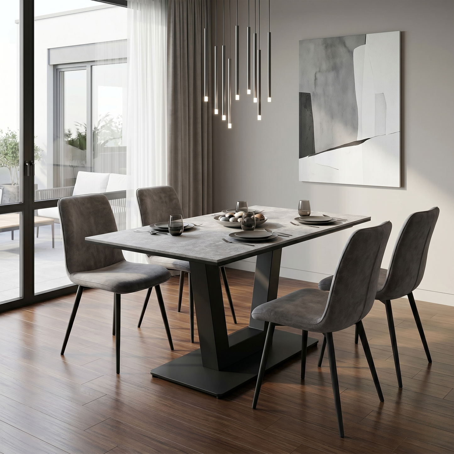 'Venus' Moon Finish Dining Table