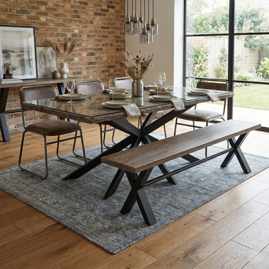'Jupiter’ Solid Oak 180cm Dining Bench