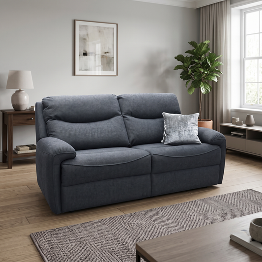 G Plan Amesbury A943 Roche Slate Grey Fabric 3 Seater Sofa – view 2