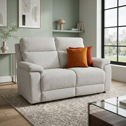 ‘Raven’ Milan Natural 61100 Fabric 2 Seater Sofa