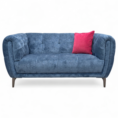 'Sienna' Hudson Ocean Blue Fabric 3 + 2 Seater Sofa Set