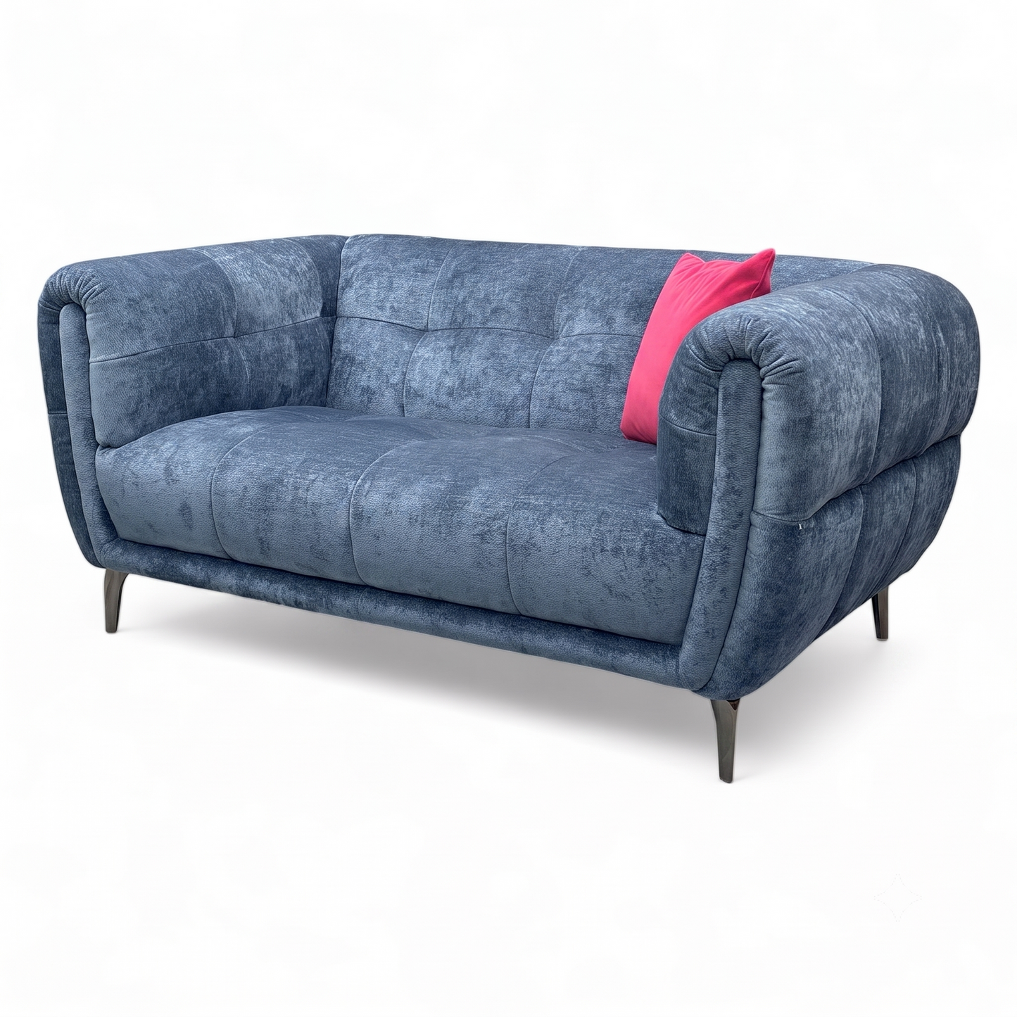 'Sienna' Hudson Ocean Blue Fabric 3 + 2 Seater Sofa Set