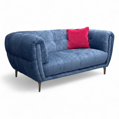 'Sienna' Hudson Ocean Blue Fabric 3 + 2 Seater Sofa Set