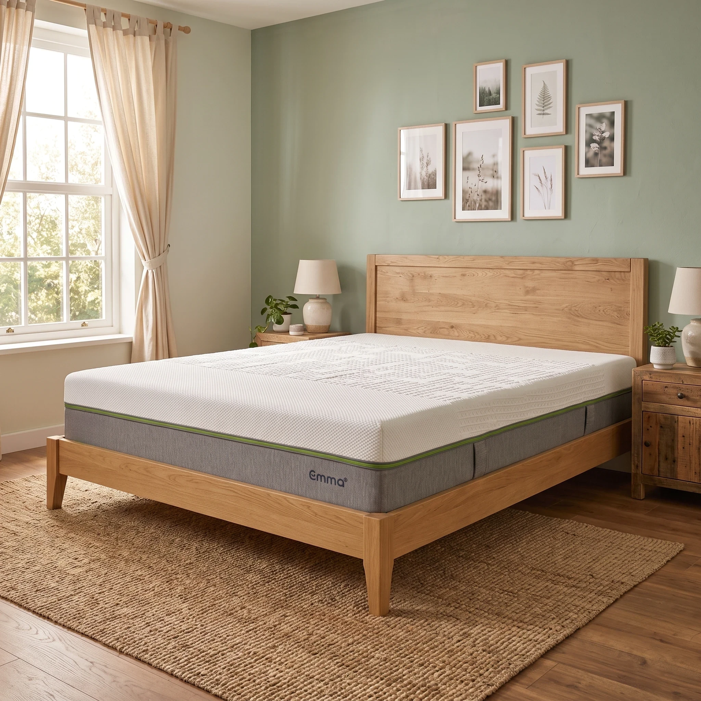 Emma Mattress Helix Hybrid Medium Firm 319 Spring Memory Foam Mattress - Double Furniture Village