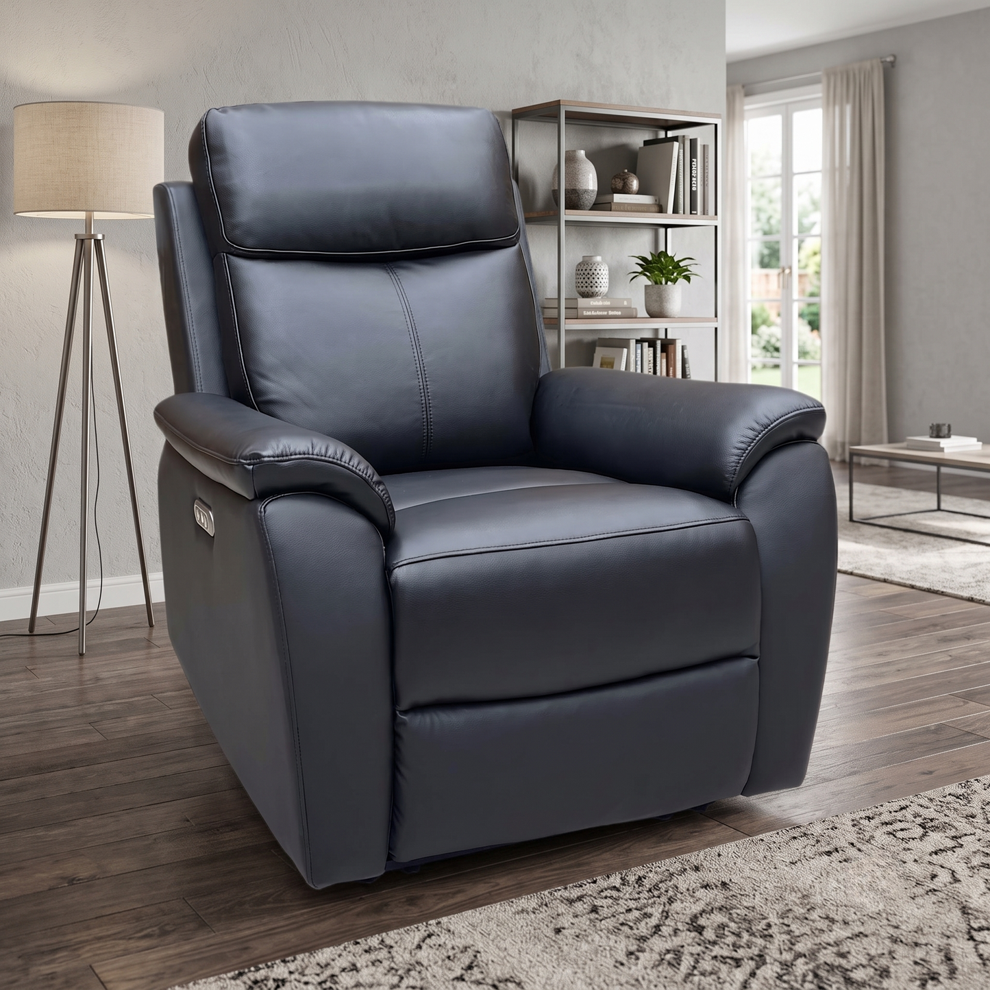'Kingsmere' Black Leather Power Recliner Chair Very.com