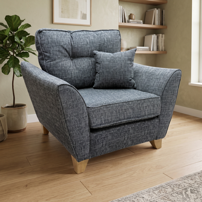 'Halstow' Charcoal Grey Fabric Armchair Very.com