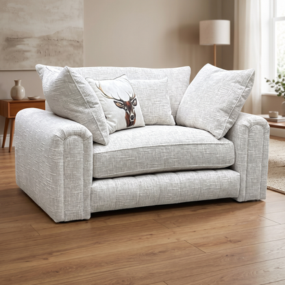 ‘Retreat’ Odyssey Afterglow White Fabric Snuggler Chair Furniture Village