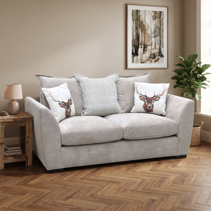 ‘Havana’ Mink Fabric 2 Seater Scatter Back Sofa Very.com