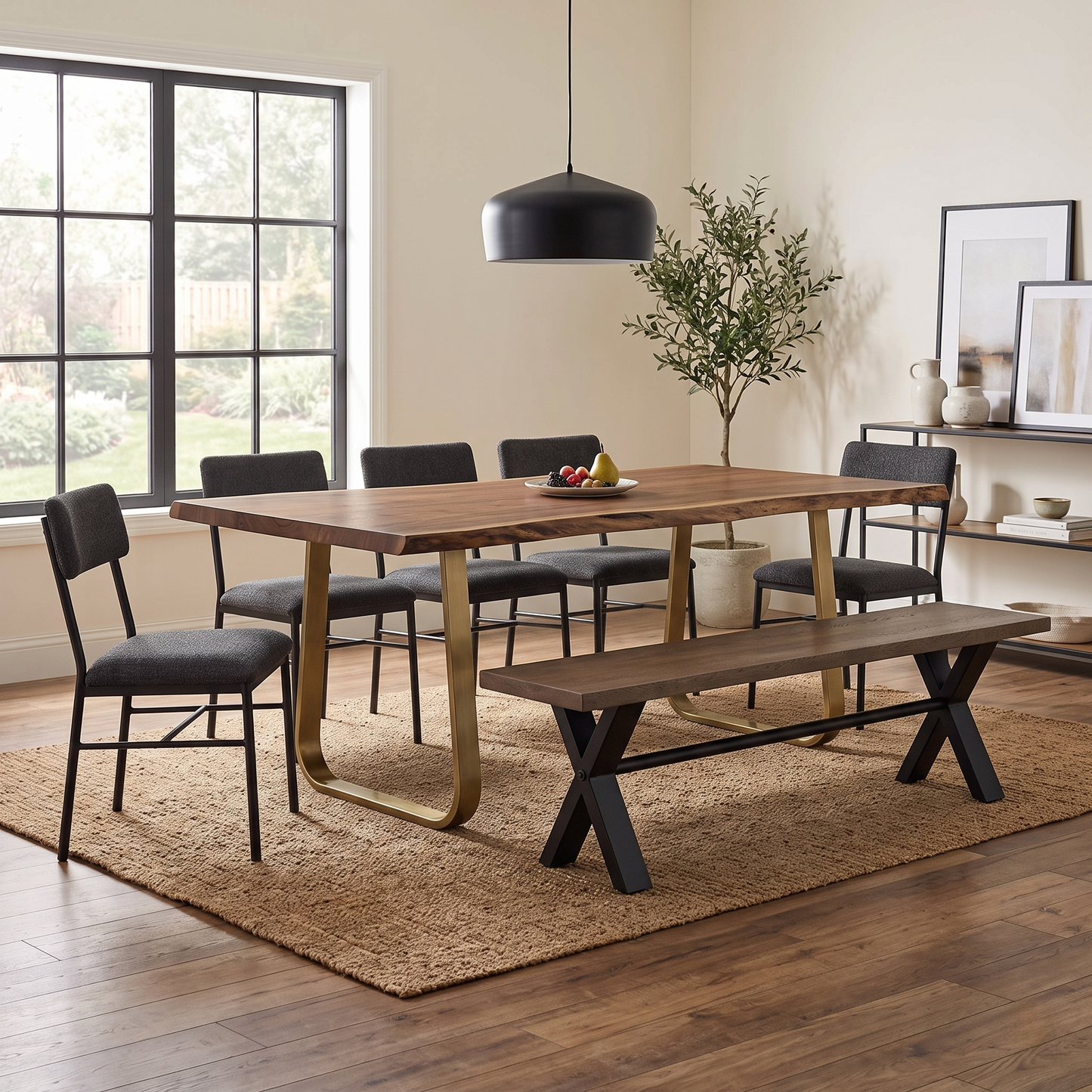 'Jupiter’ Solid Oak 140cm Dining Bench
