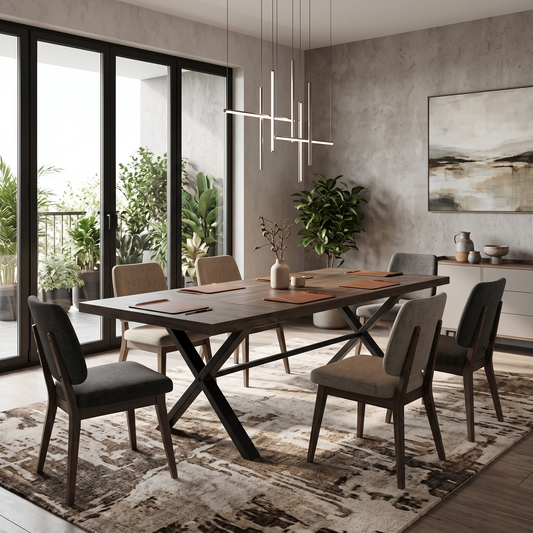 ‘Jupiter’ Dark Oak Solid Oak 50cm Table Extension Leaf – view 2