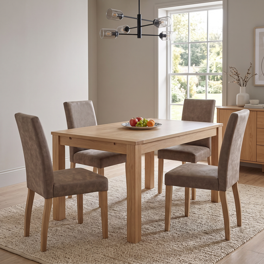Furnitureland 'Augusta' Taupe Cowboy Upholstered Dining Chairs - Set of 4 – view 2
