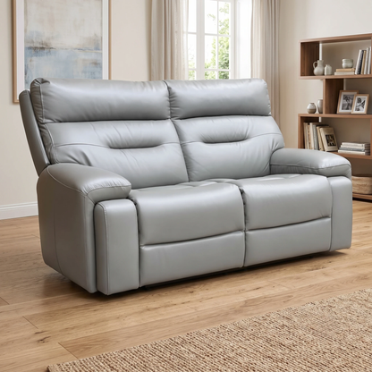 'Cinemax' Natural Ash La-4825 Leather 2 Seater Sofa