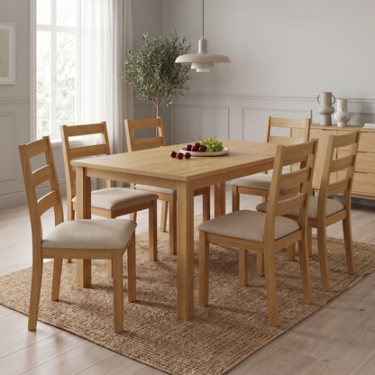 'Jim’ Oak Veneer Small Dining Table