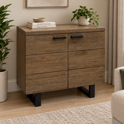 'Jupiter' Dark Oak Solid Oak 2 Door Sideboard