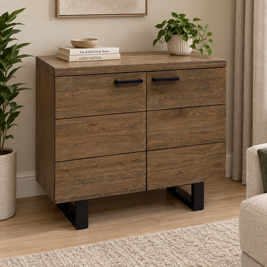 Jupiter Dark Oak Solid Oak 2 Door Sideboard – view 2