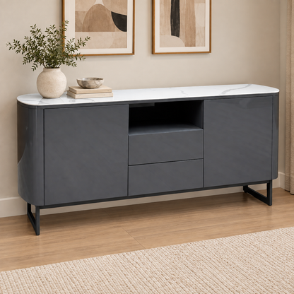 Carrera Ceramic Top 2 Door 2 Drawer Sideboard – view 2