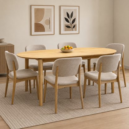 G Plan ‘Winchester’ Oak Veneer Oval Extending Dining Table