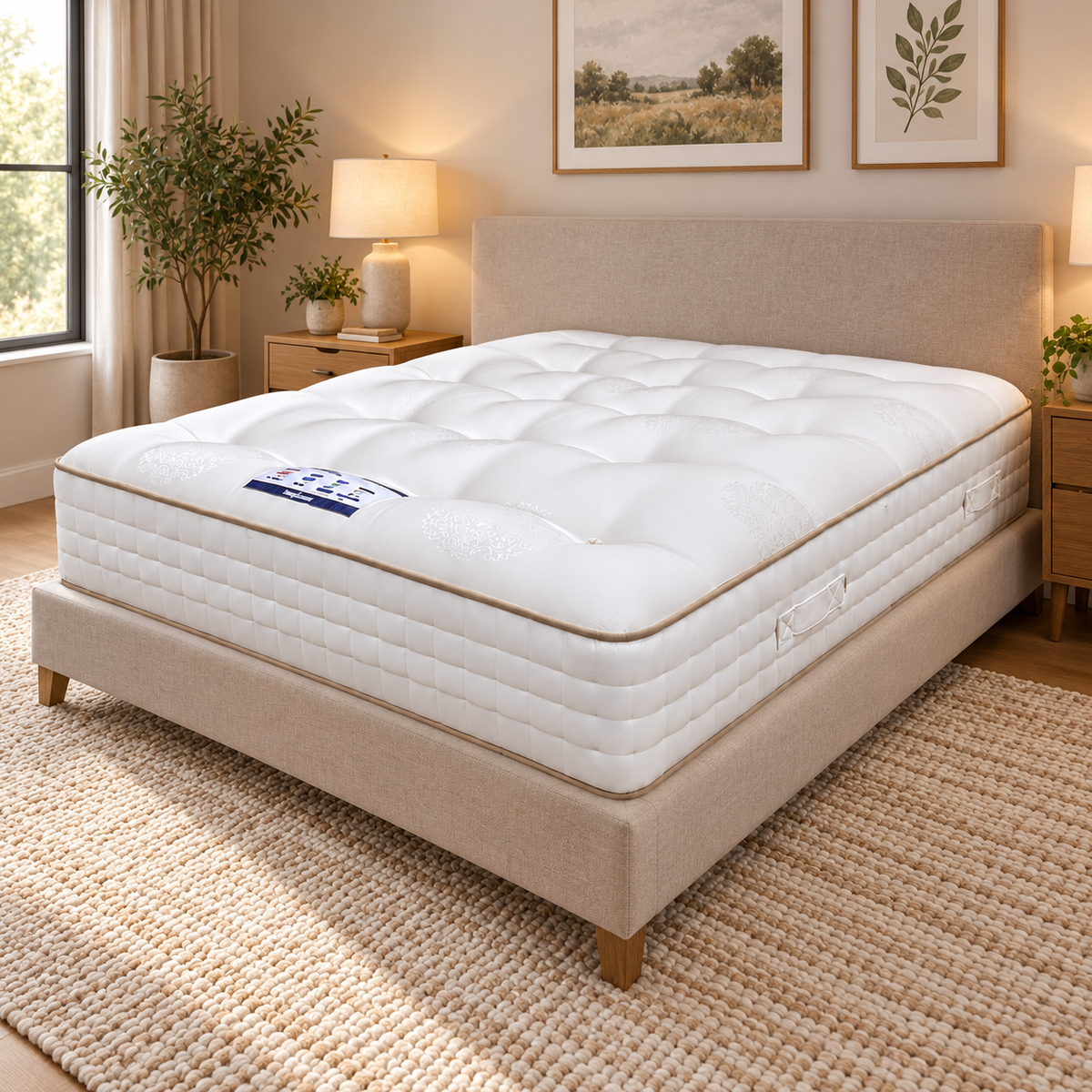 'Grace' 6000 Pocket Natural Double Sided Mattress - Double