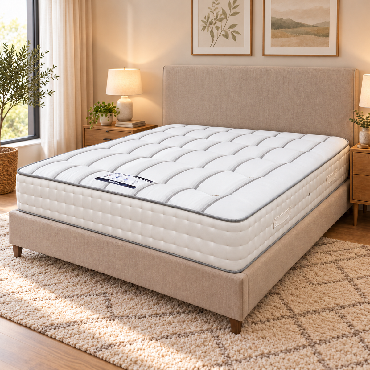 'Snug 1500' 1500 Pocket Orthopedic Double Sided Mattress - King