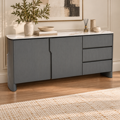 'Ivy' Ceramic Top 2 Door 3 Drawer Large Sideboard