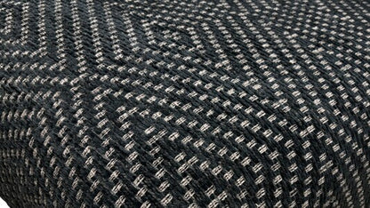 Boutique ‘Brando’ Wicker Ebony Large Fabric Footstool