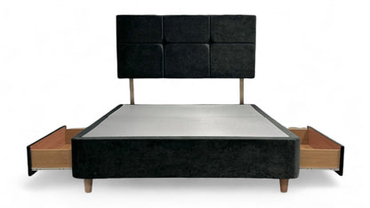 ‘Castello’ Umbra King with 2 Drawers