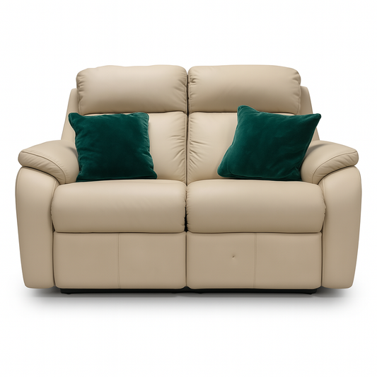 G Plan ‘Kingsbury’ Cambridge Stone 2 Seater Leather Sofa