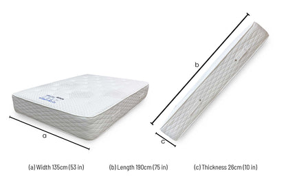 ‘Cloud’ 2000 Pocket Memory Double Sided Mattress - Double