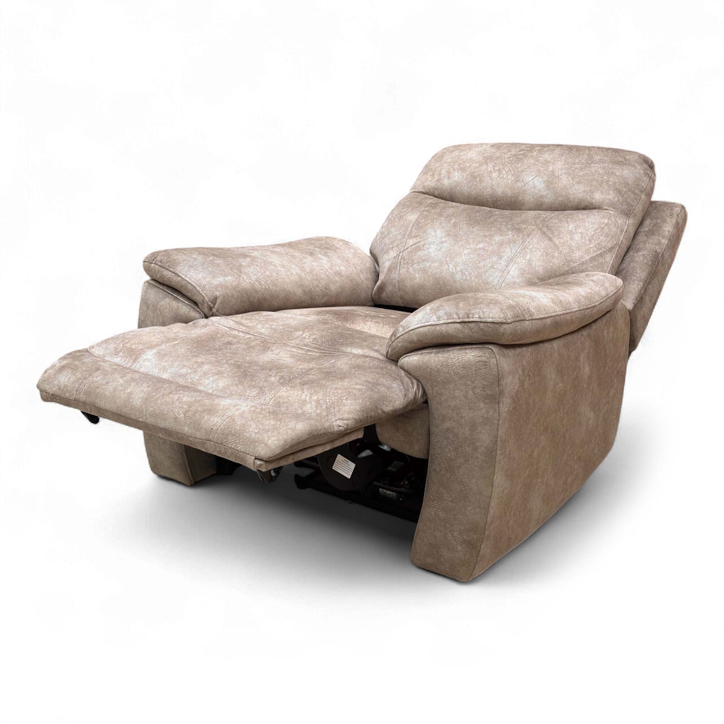 Side profile of the Sloane chair in a fully reclined position, emphasizing the ergonomic comfort and the contemporary, space-efficient silhouette.
