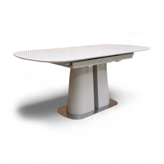 'Cashmere' High Gloss 140cm Pop Up Extending Dining Table