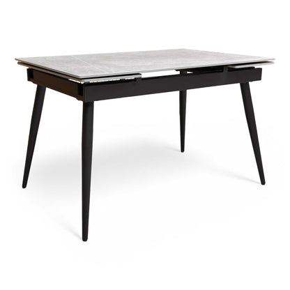 ‘Mason’ Grey Ceramic Top 120cm Extending Dining Table