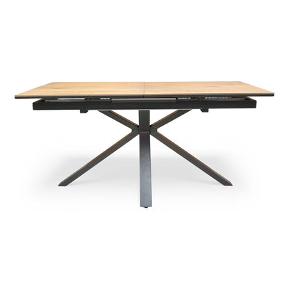 'Earth' Solid Oak 160cm Pop-Up Extending Dining Table