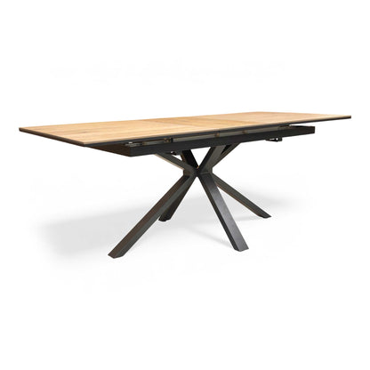 'Earth' Solid Oak 160cm Pop-Up Extending Dining Table