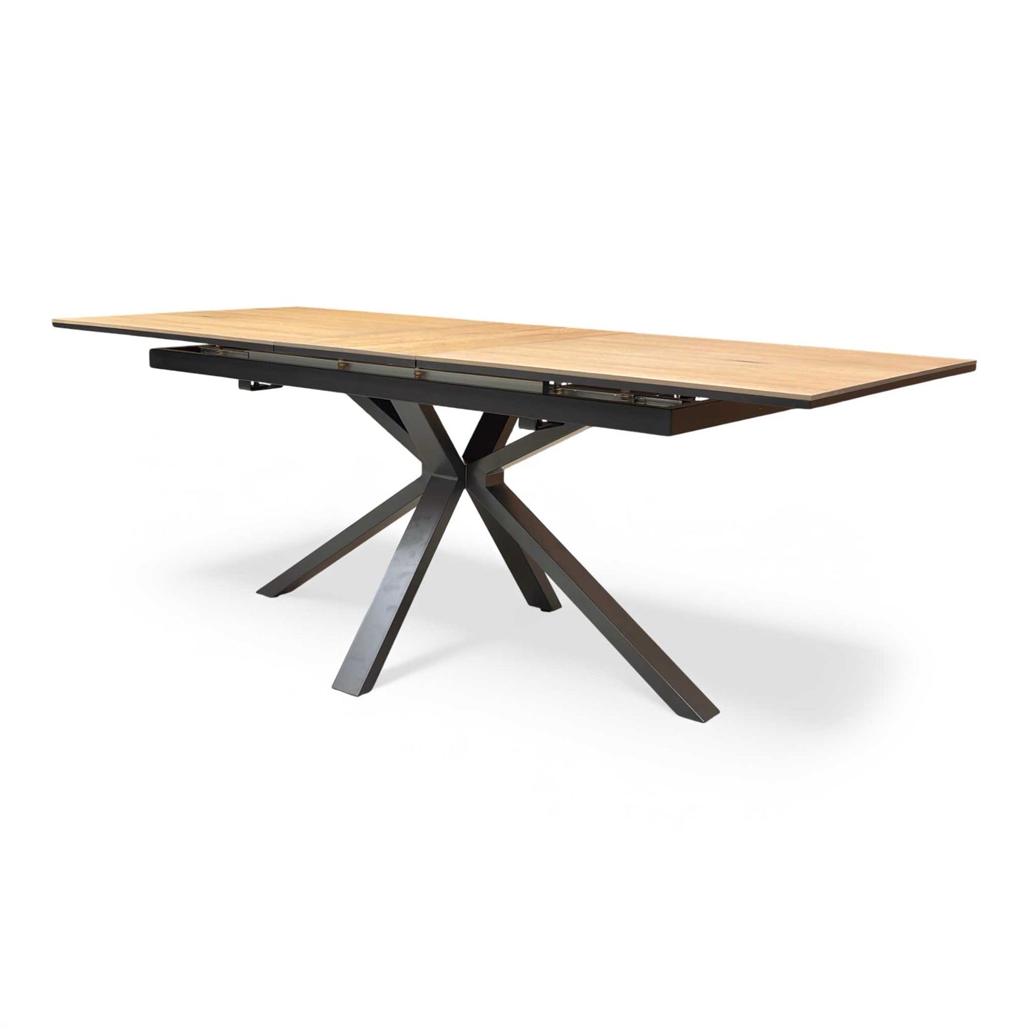 'Earth' Solid Oak 160cm Pop-Up Extending Dining Table