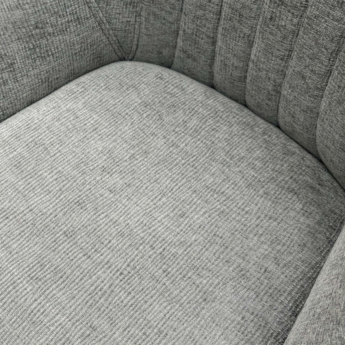 'Crete' Dark Grey Set of 4 Swivel Dining Chairs