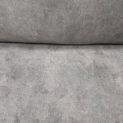 ‘Larry’ Infinity Silver Velvet Double Ended Chaise Sofa