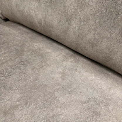 ‘Larry’ Infinity Pearl Grey Velvet Double Ended Chaise Sofa