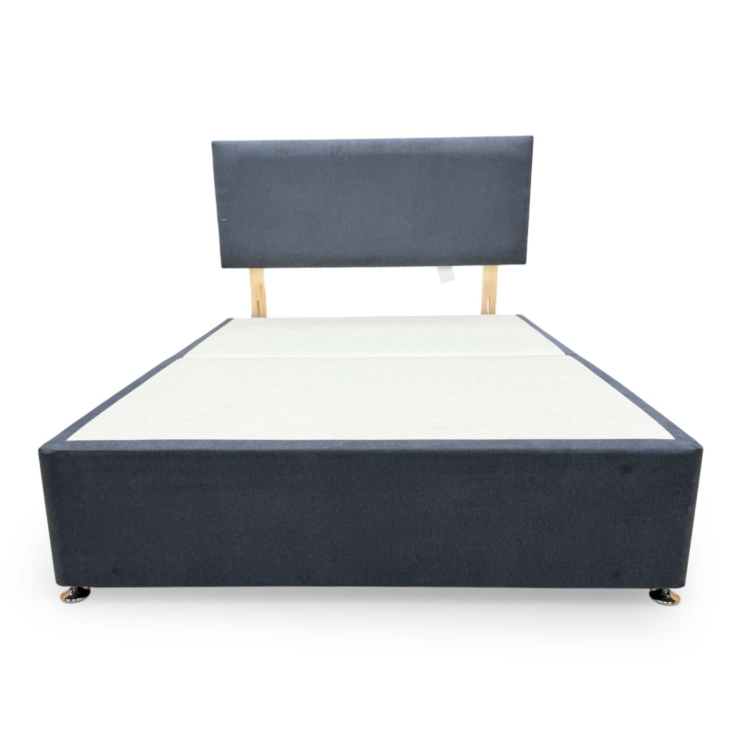'Roma' Venice Carbon Fabric Headboard + 2 Draw Divan Base - Double Highgrove