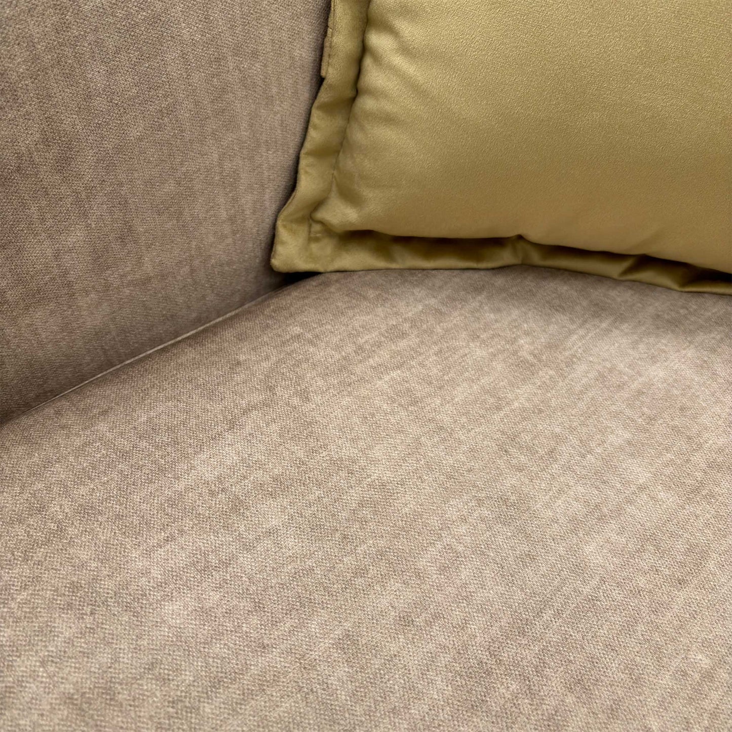 'Chelsea' Beige Vogue Velvet Formal Back 2 Seater Sofa