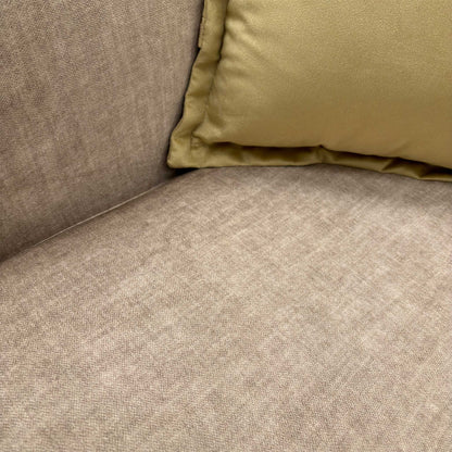 'Chelsea' Beige Vogue Velvet Formal Back 2 Seater Sofa