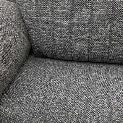 'Brystol’ Dark Grey Woven Fabric 3 Seater Power Recliner Sofa with Drop Down Cup Holder