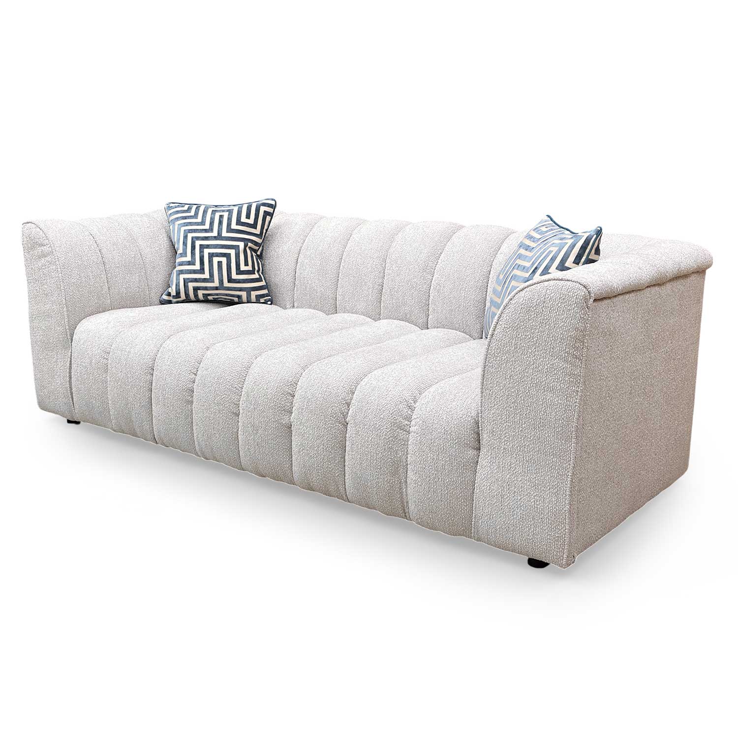 Michelle Keegan Home 'Mikah' Natural Fabric 3 Seater Sofa Very.com