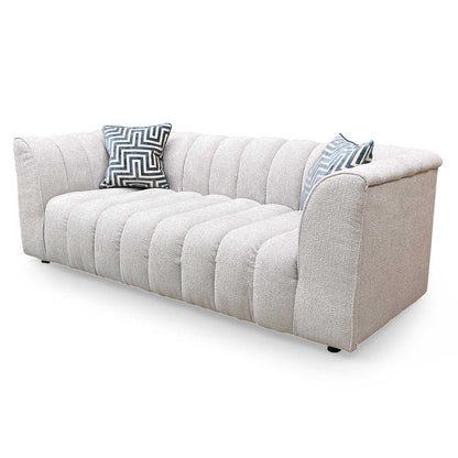 Michelle Keegan Home 'Mikah' Natural Fabric 3 Seater Sofa Very.com